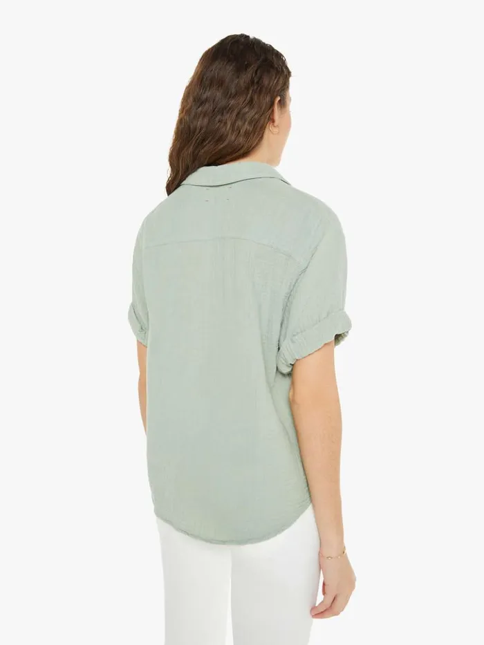 Mother Denim Cruz Top Aqua Grey 8211 Women Mother Denim Cruz Top Aqua Grey 8211 Women
