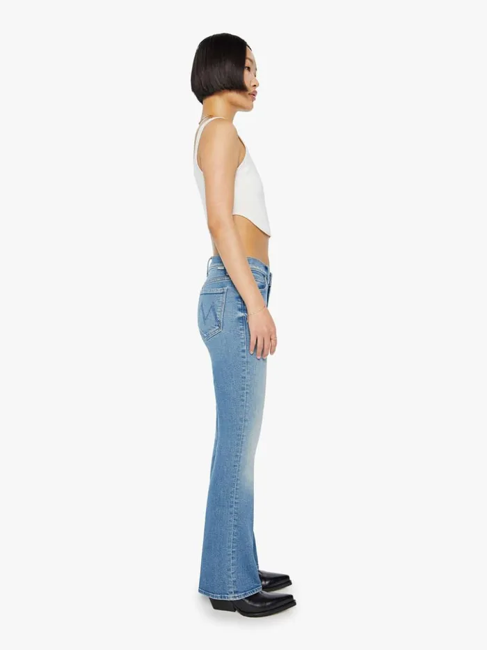 Mother Denim Flare Petites The Lil039 Outsider Sneak Wash Flag Me Down 8211 Women