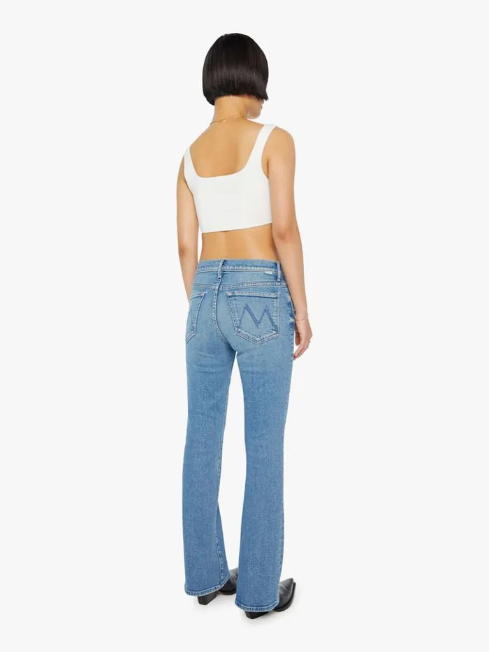 Mother Denim Flare Petites The Lil039 Outsider Sneak Wash Flag Me Down 8211 Women