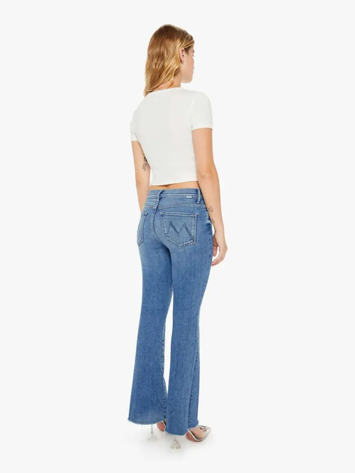 Mother Denim Flare Petites The Lil039 Weekender Fray Wash A Groovy Kind Of Love 8211 Women