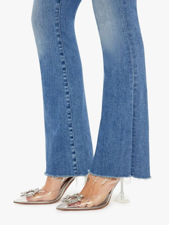 Mother Denim Flare Petites The Lil039 Weekender Fray Wash A Groovy Kind Of Love 8211 Women