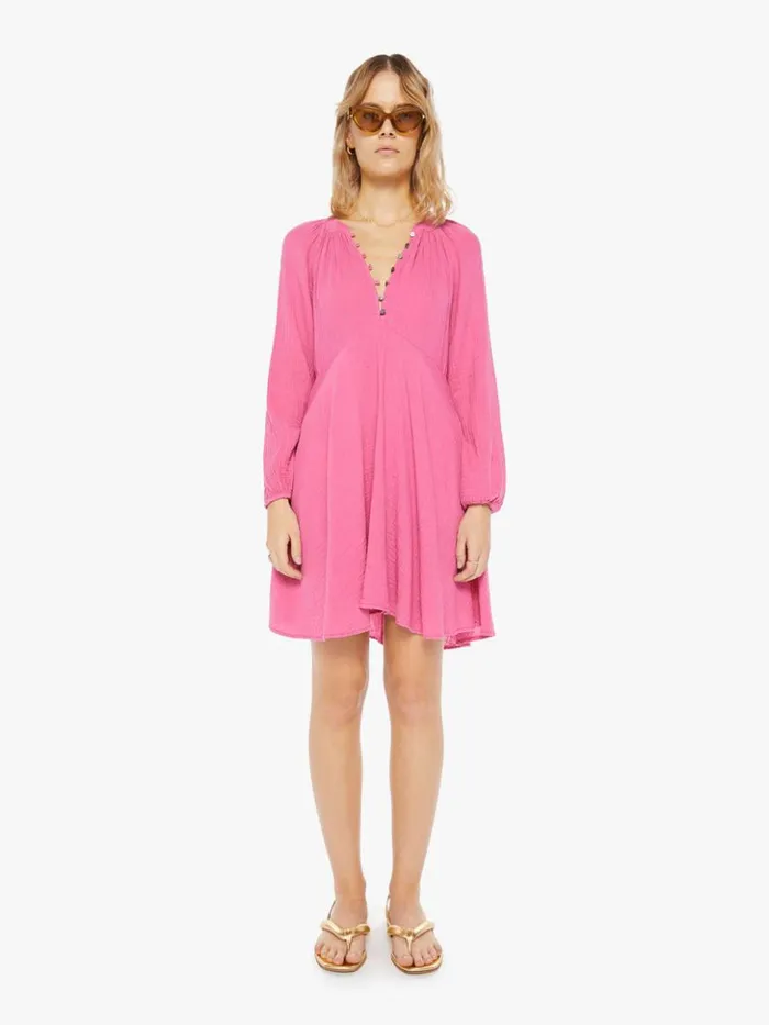 Mother Denim Lucinda Dress Rose Lake 8211 Women