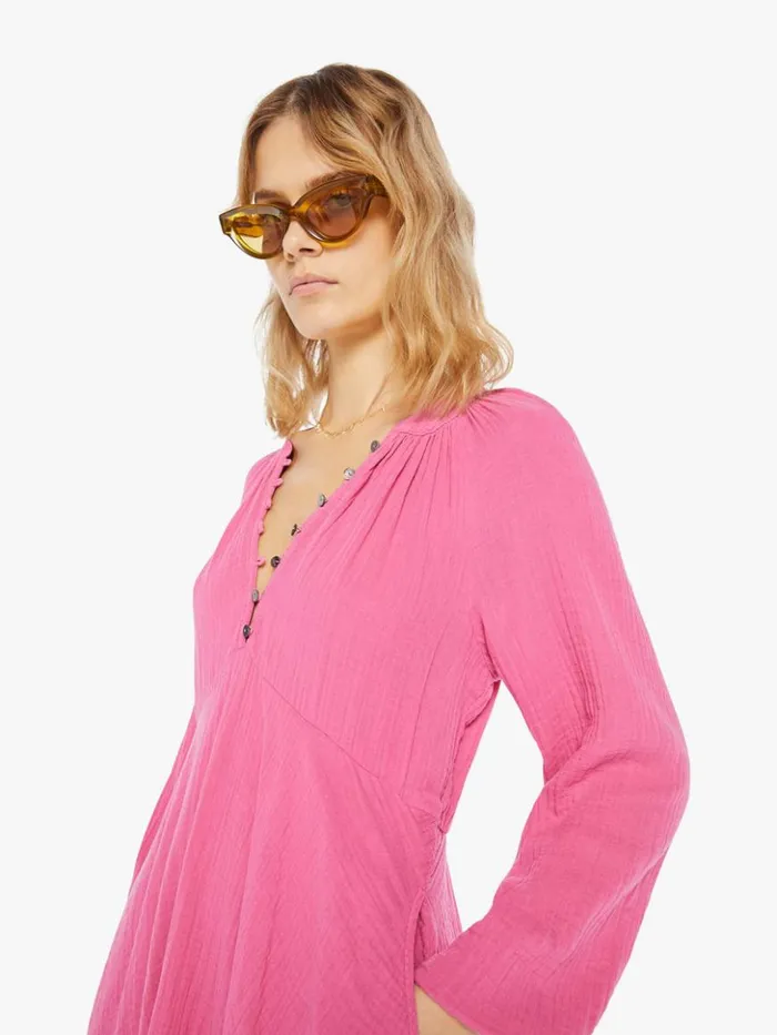 Mother Denim Lucinda Dress Rose Lake 8211 Women