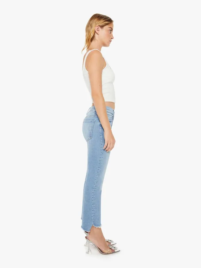Mother Denim Petites Petites The Lil039 Insider Crop Step Fray Wash Limited Edition 8211 Women