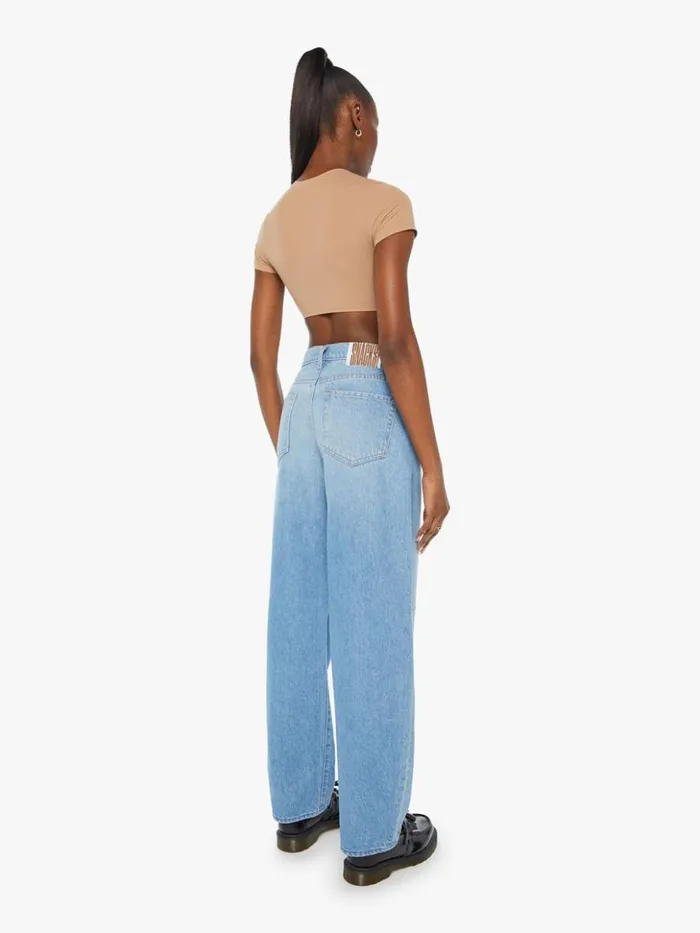Mother Denim Relaxed Snacks The Kegger Skimp Wash Check Please 8211 Women
