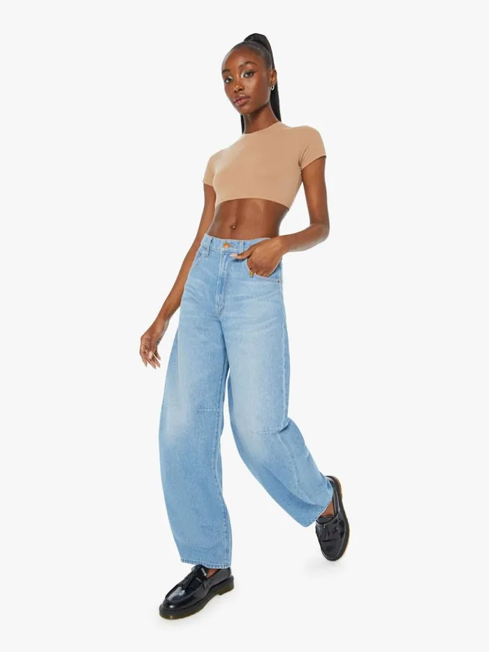 Mother Denim Relaxed Snacks The Kegger Skimp Wash Check Please 8211 Women