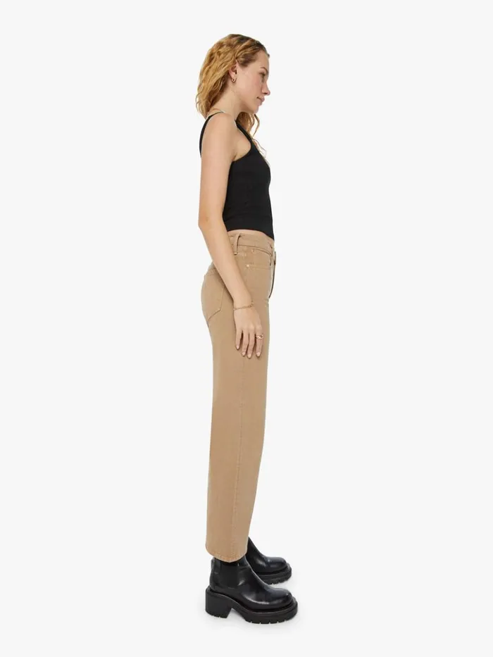 Mother Denim Relaxed The Dodger Flood Wash Dark Khaki 8211 Women Mother Denim Relaxed The Dodger Flood Wash Dark Khaki 8211 Women
