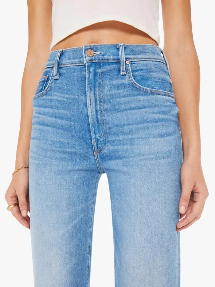 Mother Denim Relaxed The Rambler Zip Flood Wash Out Of The Blue 8211 Women Mother Denim Relaxed The Rambler Zip Flood Wash Out Of The Blue 8211 Women