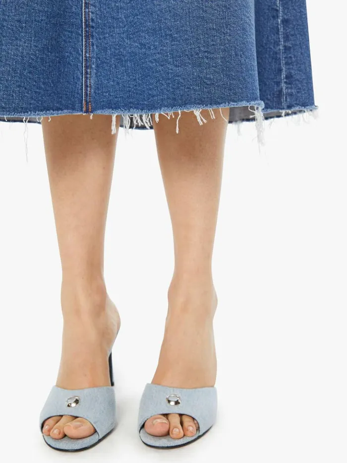 Mother Denim Skirts The Circle Midi Fray Dream Team 8211 Women