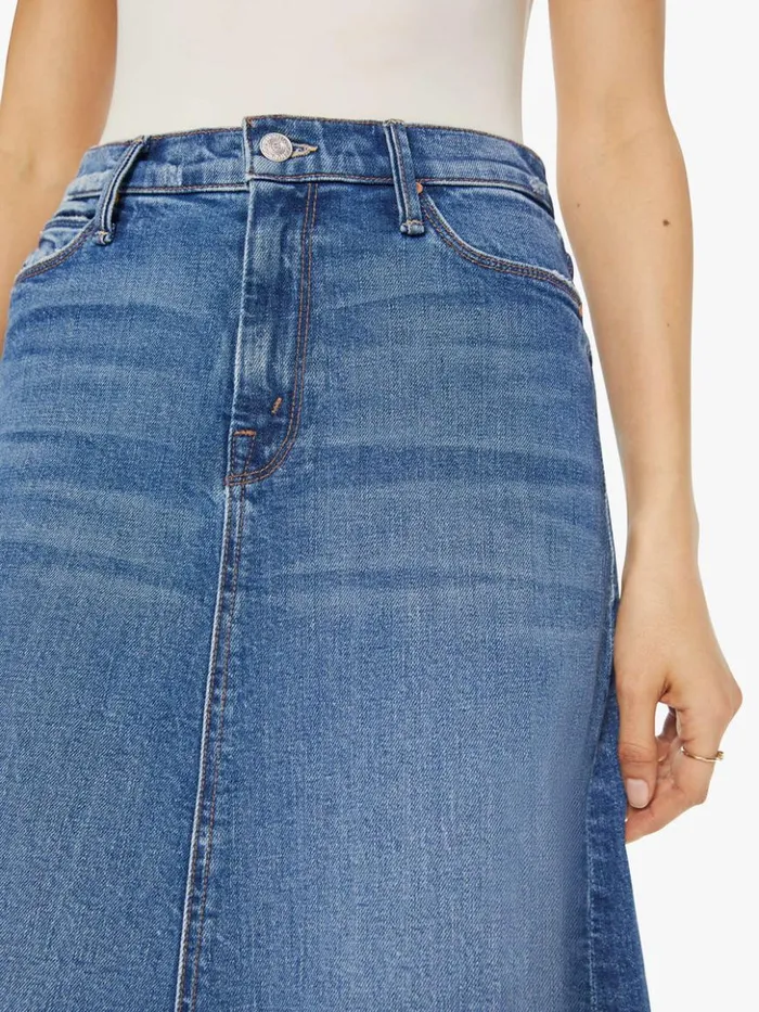 Mother Denim Skirts The Circle Midi Fray Dream Team 8211 Women