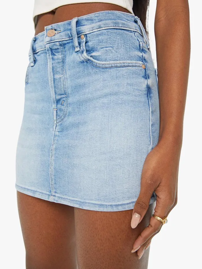 Mother Denim Skirts The Vagabond Mini Skirt One Last Trip 8211 Women