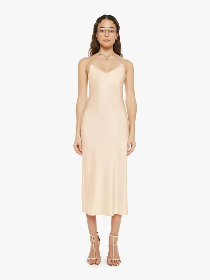 Mother Denim Taylor VNeck Bias Cut Dress Mallow 8211 Women