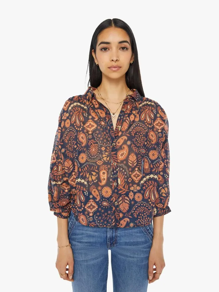 Mother Denim The Breeze Top Henna Happiness 8211 Women