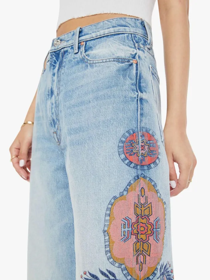 Mother Denim Wide Leg Petites The Lil039 Maven Sneak Wash Side To Side 8211 Women