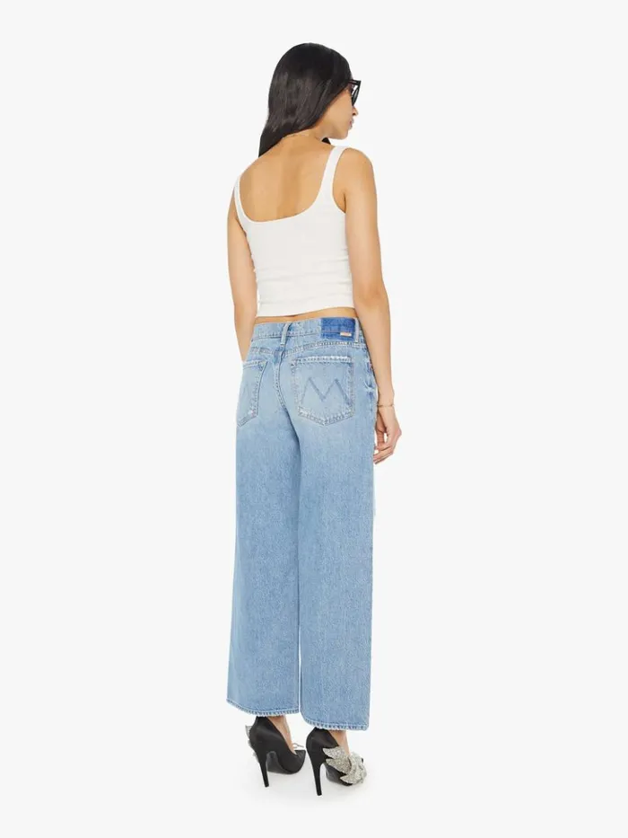 Mother Denim Wide Leg The Down Low Spinner Hover Wash Holey Roller 8211 Women Mother Denim Wide Leg The Down Low Spinner Hover Wash Holey Roller 8211 Women