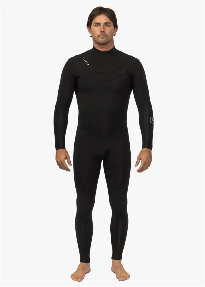 New Seas 43 UZip Wetsuit Black Men Vissla Wetsuits