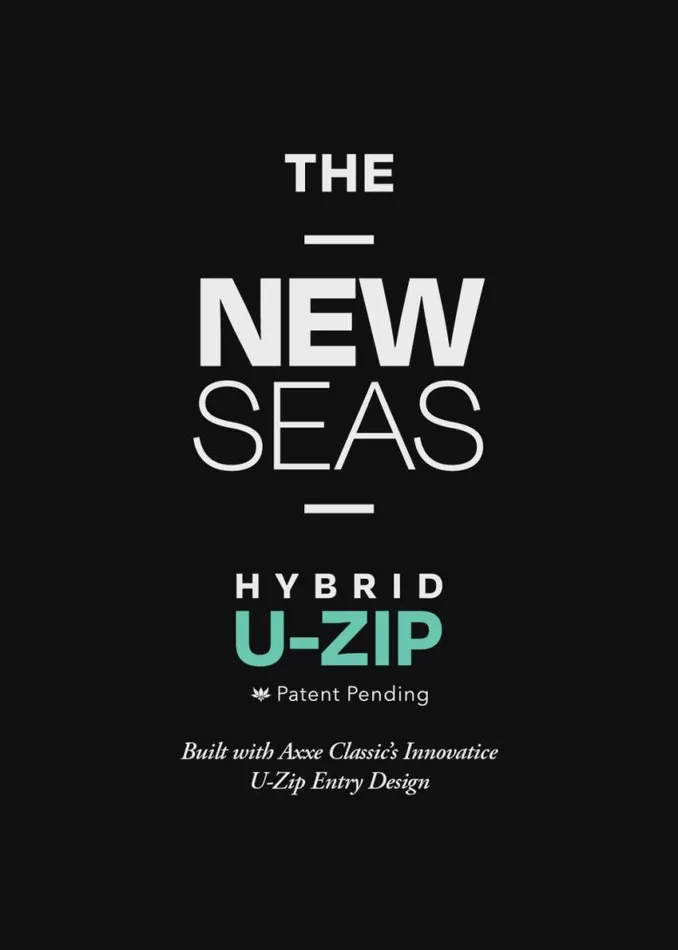 New Seas 43 UZip Wetsuit Black Men Vissla Wetsuits
