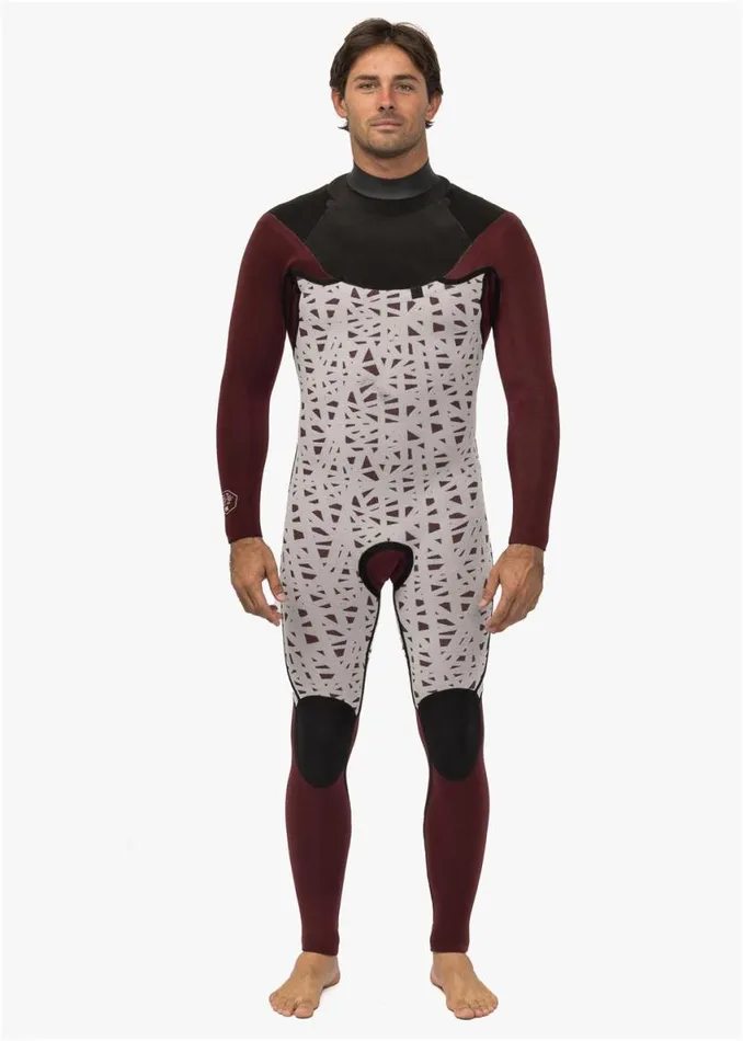 New Seas 43 UZip Wetsuit Black Men Vissla Wetsuits