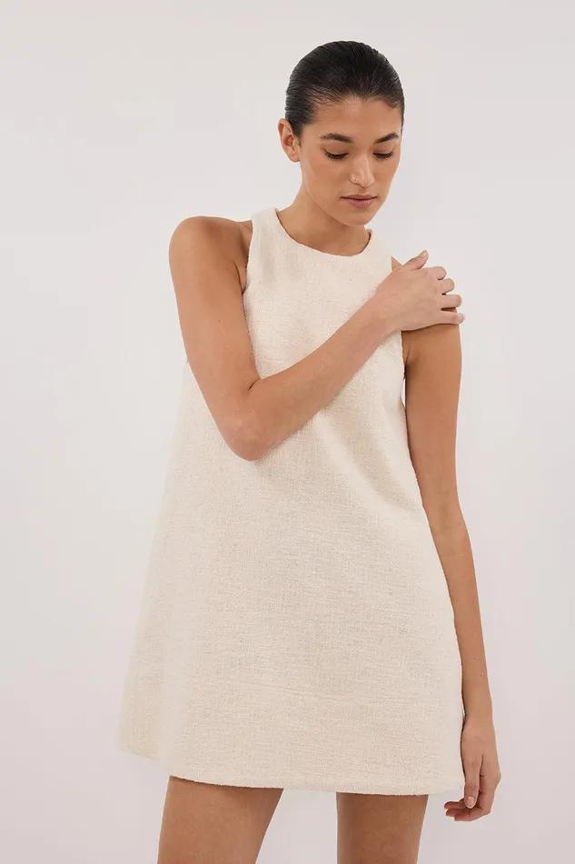 NIA NATURAL MINI DRESS Women DISSH Mini Dresses