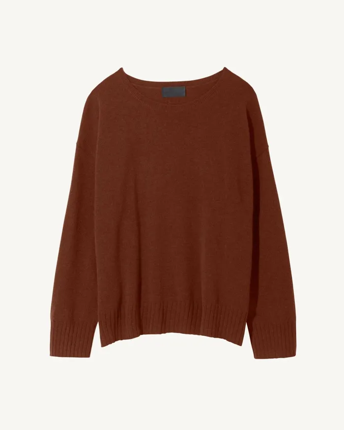 Nili Lotan BOYFRIEND SWEATER Ivory Women Knits and Sweaters