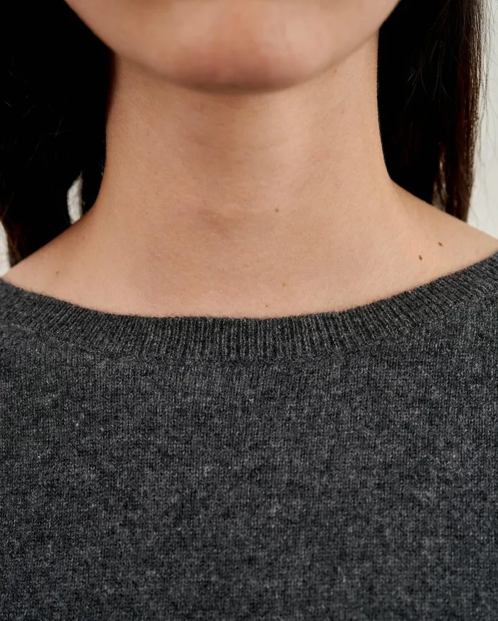 Nili Lotan BOYFRIEND SWEATER Ivory Women Knits and Sweaters