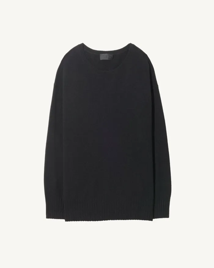 Nili Lotan BOYFRIEND SWEATER Ivory Women Knits and Sweaters