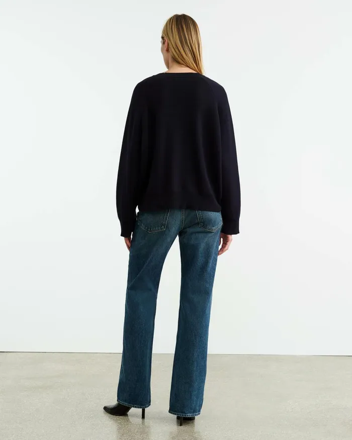 Nili Lotan DAMARIS CASHMERE SWEATER Dark Navy Women Knits and Sweaters