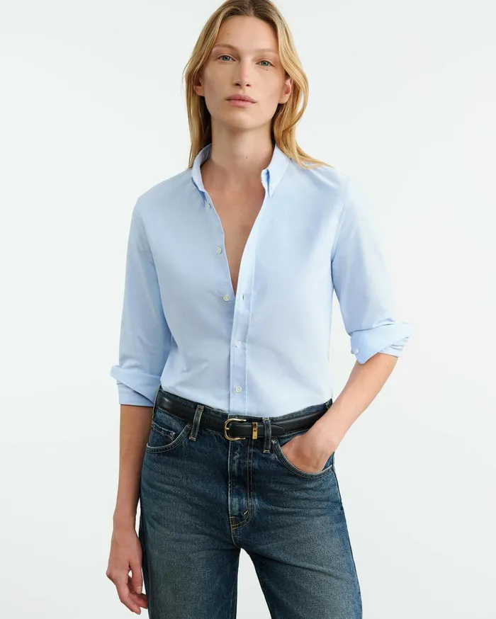 Nili Lotan DYLLAN SHIRT Light Blue Women Tops