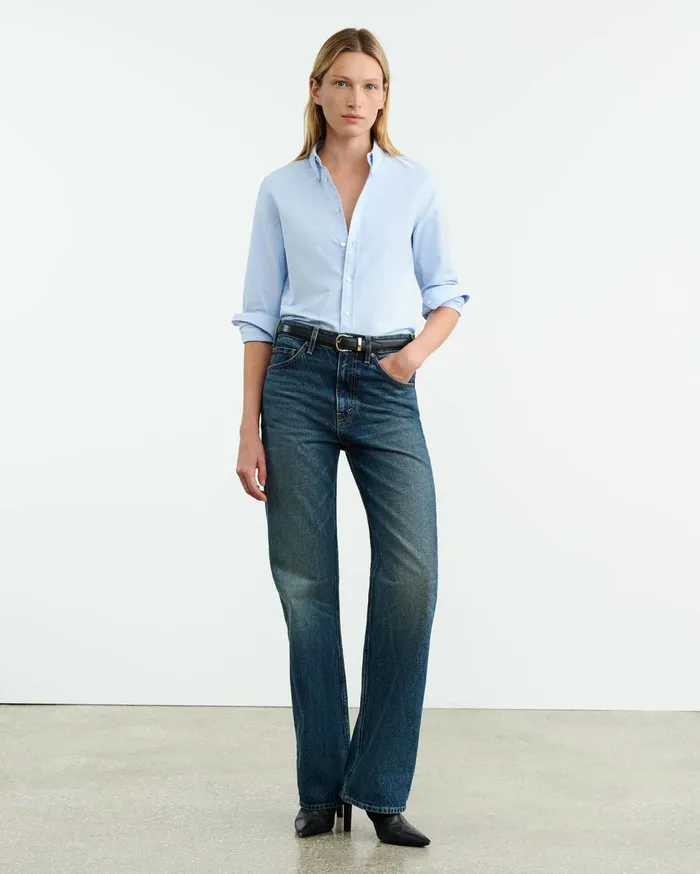 Nili Lotan DYLLAN SHIRT Light Blue Women Tops