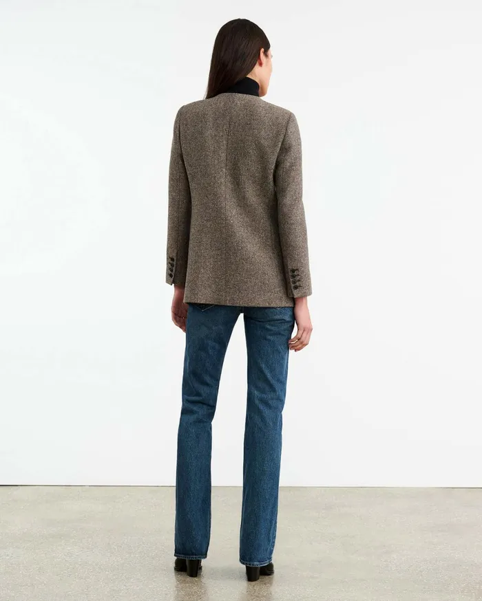 Nili Lotan GABRIELLA JACKET Feather Grey Donagal Women Jackets and Blazers