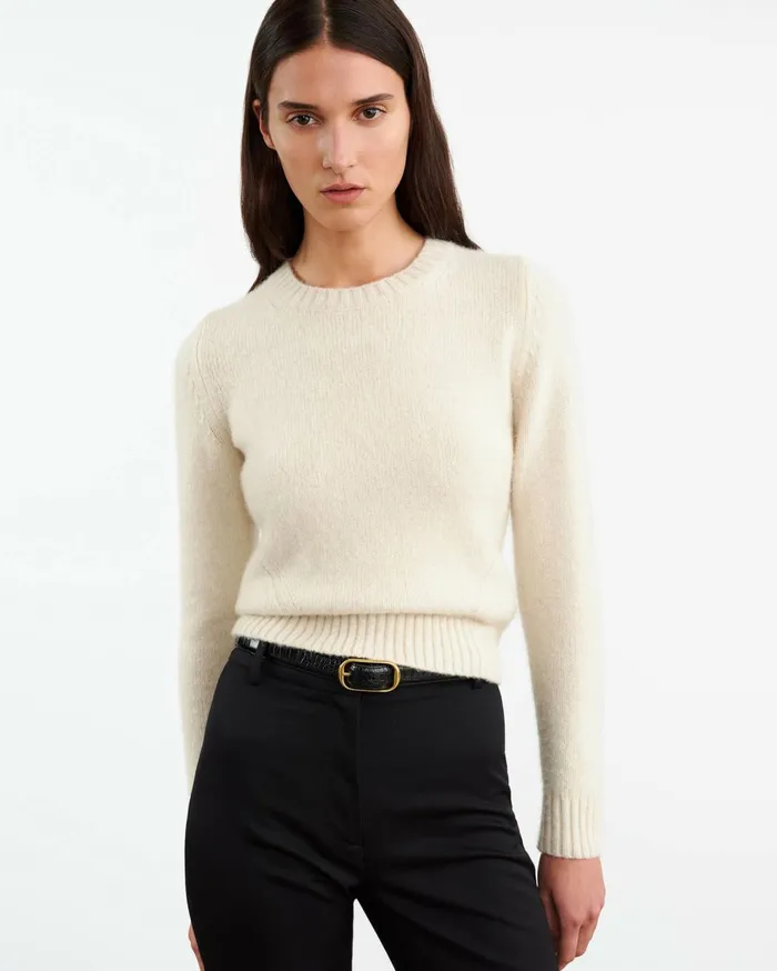 Nili Lotan GWENDOLYN SWEATER Charcoal Women Knits and Sweaters