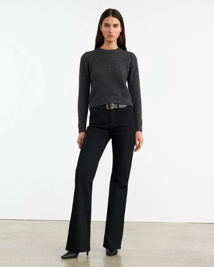 Nili Lotan GWENDOLYN SWEATER Charcoal Women Knits and Sweaters