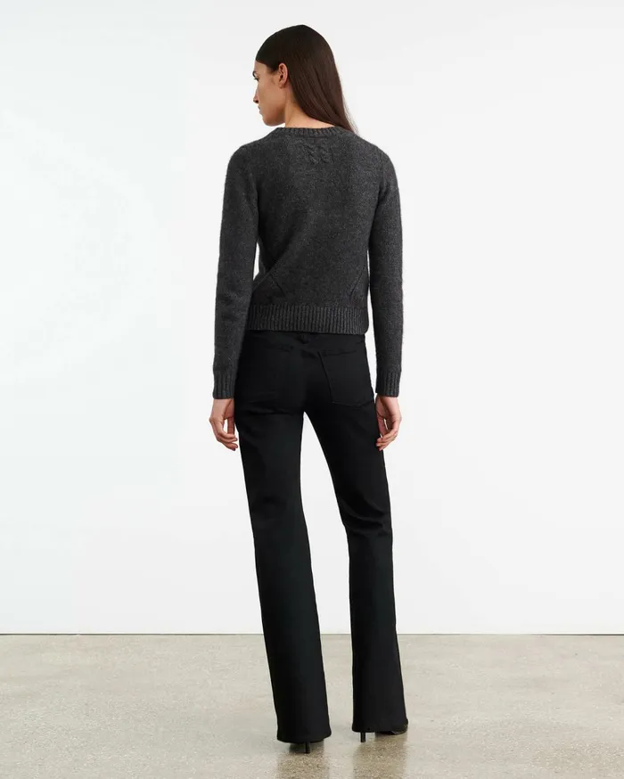 Nili Lotan GWENDOLYN SWEATER Charcoal Women Knits and Sweaters