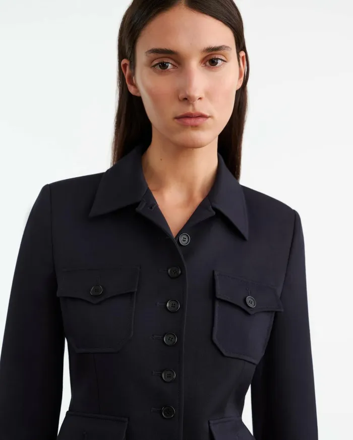 Nili Lotan JAMISON JACKET Midnight Women Jackets and Blazers