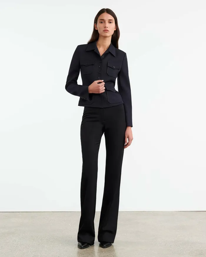 Nili Lotan JAMISON JACKET Midnight Women Jackets and Blazers