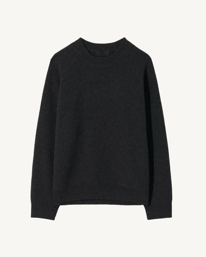 Nili Lotan KADIR SWEATER Charcoal Melange Men Sweaters