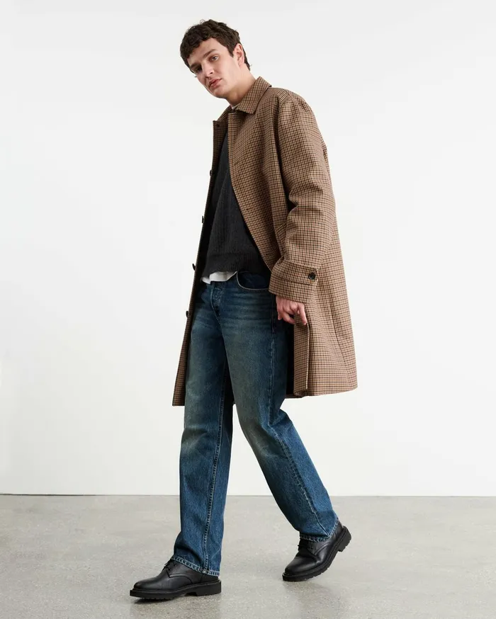 Nili Lotan KADIR SWEATER Charcoal Melange Men Sweaters