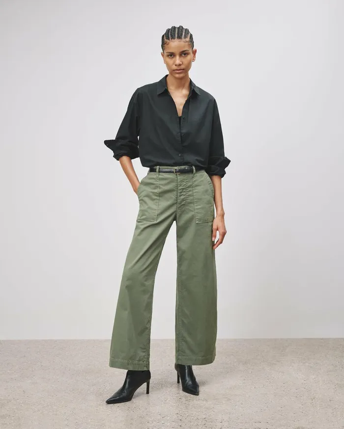 Nili Lotan LEON BOY PANT Carbon Women Pants and Shorts