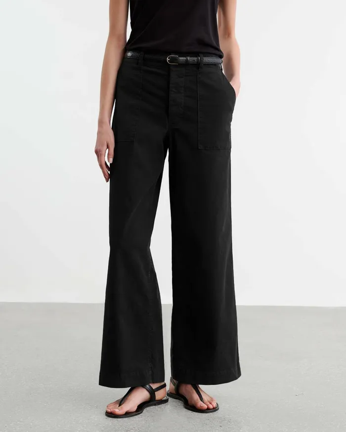 Nili Lotan LEON BOY PANT Carbon Women Pants and Shorts