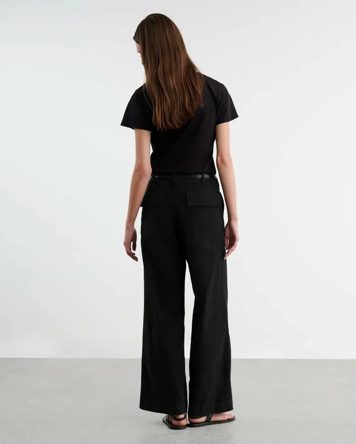 Nili Lotan LEON BOY PANT Carbon Women Pants and Shorts