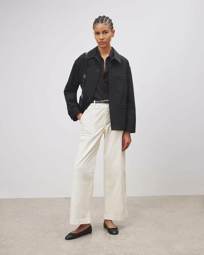 Nili Lotan LEON BOY PANT Carbon Women Pants and Shorts