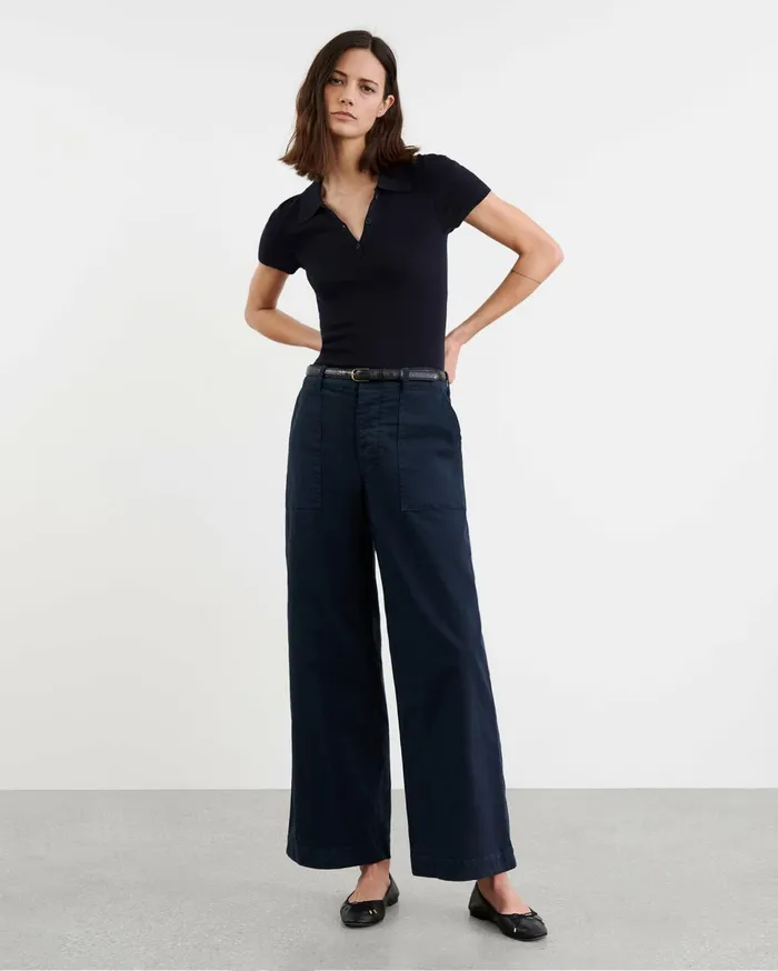 Nili Lotan LEON BOY PANT Carbon Women Pants and Shorts