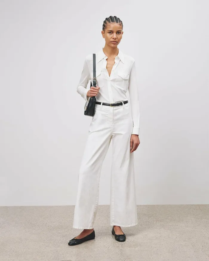 Nili Lotan MEGAN PANT Bone Women Pants and Shorts