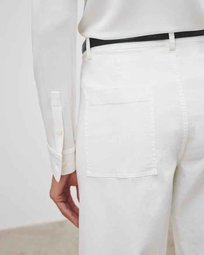Nili Lotan MEGAN PANT Bone Women Pants and Shorts