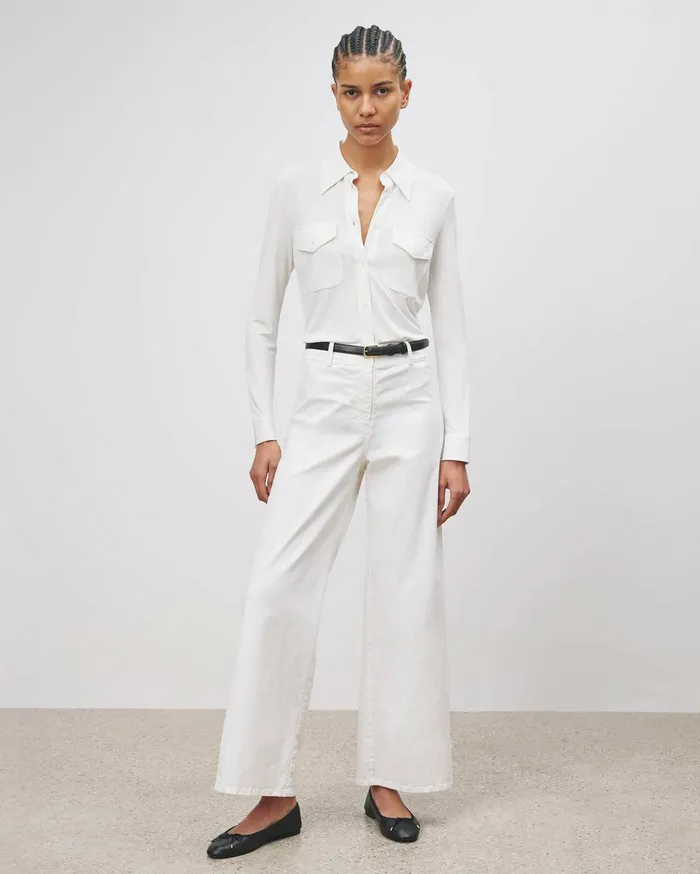 Nili Lotan MEGAN PANT Bone Women Pants and Shorts
