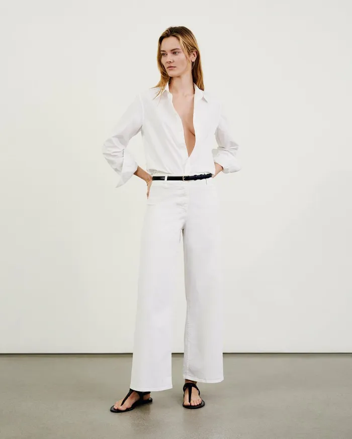 Nili Lotan MEGAN PANT Bone Women Pants and Shorts