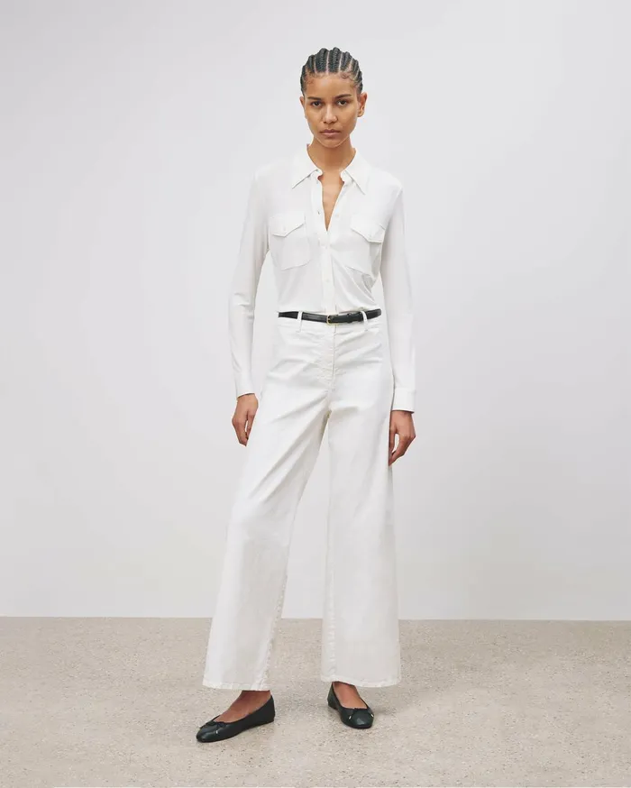 Nili Lotan MEGAN PANT Bone Women Pants and Shorts