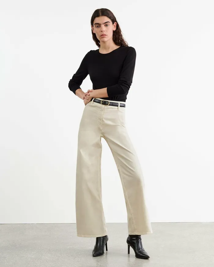 Nili Lotan MEGAN PANT Bone Women Pants and Shorts
