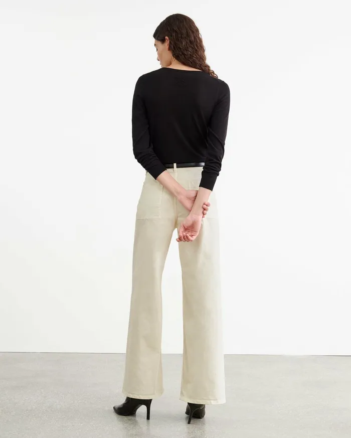 Nili Lotan MEGAN PANT Bone Women Pants and Shorts