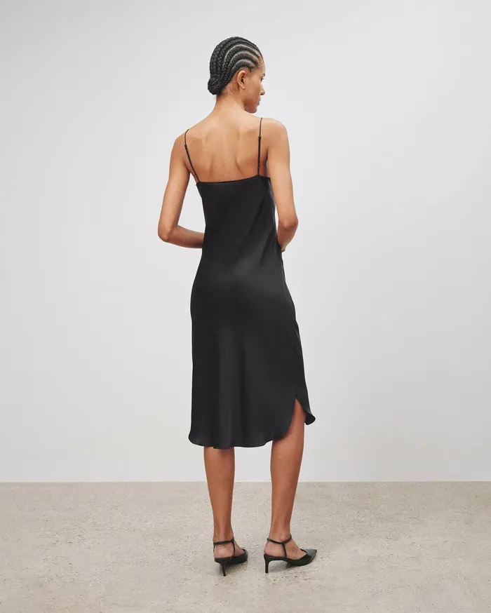 Nili Lotan SHORT CAMI DRESS Ivory Women Dresses and Skirts